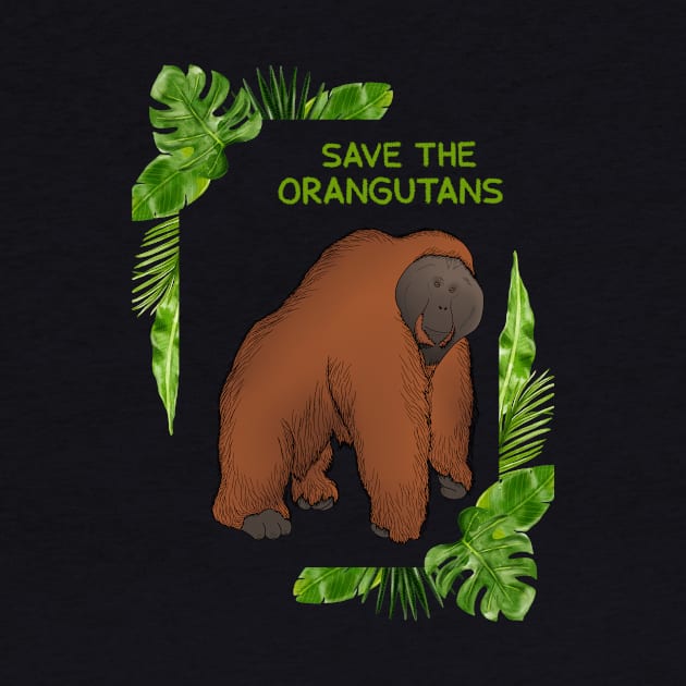 Save the Orangutans, Orangutan Lover by dukito